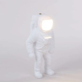 Επιτραπέζιο Επαναφορτιζόμενο Φωτιστικό Led Cosmic Flashing Starman 33,5cm White Seletti