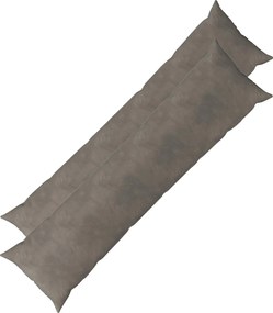 vidaXL Μαξιλάρι Ρίψης 2 τμχ. HEERLEN Ανοιχτό γκρι 40 x 145 cm Βελούδο