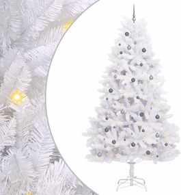 vidaXL Τεχνητό Χριστουγεννιάτικο Δέντρο Λευκό 138 x 138 x 300 εκ.