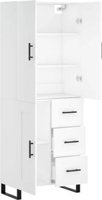 vidaXL Ντουλάπι Λευκό 69,5x34x180 εκ. από Επεξεργασμένο Ξύλο