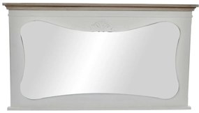 Τοίχο καθρέφτη DKD Home Decor Λευκό Φυσικό 105 x 64 x 4,5 cm