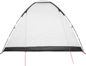 vidaXL Σκηνή Camping 6 ατόμων Λευκό Μαύρο Πολυεστέρας και Χάλυβας