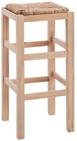 ΣΚΑΜΠΟ ΞΥΛΙΝΟ Χ.ΠΛΑΤΗ ΑΒΑΦΟ ΜΕ ΨΑΘΑ HM10378.02 35,5x35,5x78 εκ.