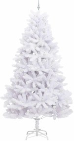 vidaXL Τεχνητό Χριστουγεννιάτικο Δέντρο με Άξονα με βάση Λευκό 270 cm