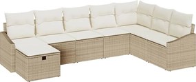 vidaXL Σετ Καναπέ με μαξιλάρι 8 pcs συνθετικό ρατάν
