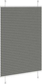 vidaXL Πλισέ περσίδα Ανθρακί 90x100 cm Πλάτος υφάσματος 89,4 cm