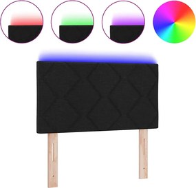 vidaXL Κεφαλάρι Μαύρο 80 cm ύφασμα