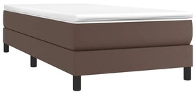 Πλαίσιο Κρεβατιού Boxspring Καφέ 80 x 200 εκ. Συνθετικό Δέρμα - Καφέ