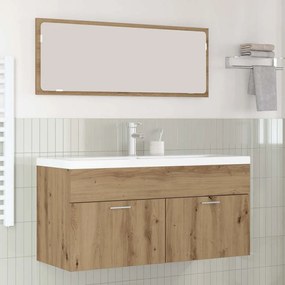 vidaXL Ντουλάπι Μπάνιου Επιτοίχιο Artisan Oak 100 x 38,5 x 46 cm