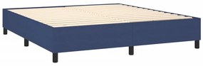 ΚΡΕΒΑΤΙ BOXSPRING ΜΕ ΣΤΡΩΜΑ ΜΠΛΕ 160X200 ΕΚ. ΥΦΑΣΜΑΤΙΝΟ 3131767