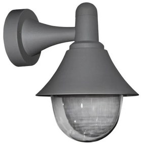 Απλίκα Φωτιστικό Τοίχου Φ18 Ε27 IP44 Down Lumen-9-946-Γκρι 9-946