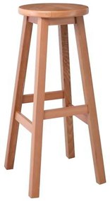 ΟΞΥΑ Σκαμπό BAR Τετράγωνο- Λούστρο Φυσικό 35x35x77cm (ΚάθισμαΦ30cm)