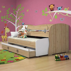 Κρεβάτι Riddle plus-Δρυς-Sand - 98.00Χ205.00Χ102.00cm