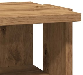 Παπουτσοθήκη Χρώμα Αρτισιανή Δρυς 28x27x102 εκ. Επεξ. Ξύλο - Καφέ