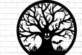 Intra απο ξύλο plywood  Χρώμα wenge 3mm-4mm πάχος - Halloween Decor Wall Δίασταση 15x15 cm INTRAFABR-28101527