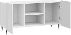 VidaXL Ντουλάπι TV 102 x 34,5 x 52 εκ Γυαλιστερό Λευκό