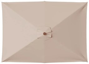 vidaXL Ομπρέλα Κήπου Χρώμα Taupe 150 x 200 εκ. με Ξύλινο Ιστό