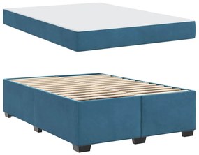 vidaXL Σκελετός Κρεβατιού Άλλο Σκούρο Μπλε 160 x 200 cm Βελούδο