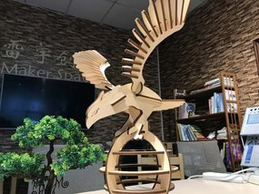 Intra απο ξύλο plywood 3mm-4mm πάχος - Eagle 3D Puzzle 3mm Δίασταση 30x30 cm Intraeaxys-51rr3601