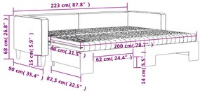 ΚΑΝΑΠΕΣ ΚΡΕΒΑΤΙ ΣΥΡΟΜΕΝΟΣ ΚΡΕΜ 80X200 ΕΚ. ΥΦΑΣΜΑΤΙΝΟΣ ΣΤΡΩΜΑΤΑ 3196595