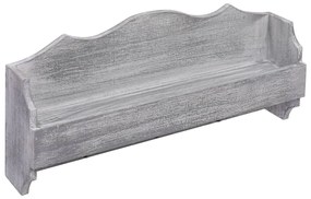 vidaXL Κρεμάστρα Τοίχου Γκρι 50 x 10 x 23 εκ. Ξύλινη