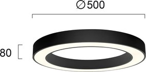 Φωτιστικό Πλαφονιέρα LED Viokef Apollo Black 4214101