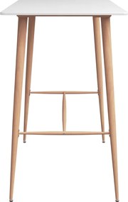 vidaXL Σετ Επίπλων Μπαρ 5 Τεμαχίων Λευκό / Γκρι