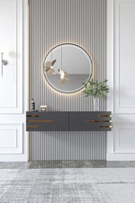 Stewehome Σκανδιναβικού στιλ κονσόλα με ντουλάπι 100x23x23 cm
