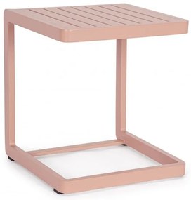 Τραπεζάκι Βοηθητικό Konnor Μεταλλικό Ροζ 40x40x45εκ. - Ροζ