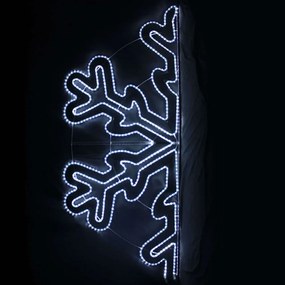 Φωτοσωλήνας Half Snowflake 684 Led X0868422111 100x240+150cm 81,7W Clear Aca