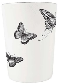 Ποτηροθήκη Για Οδοντόβουρτσες Butterfly 8201-BUT White-Black Rory Dobner Porcelain