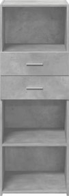 vidaXL Ντουλάπι Γκρι Σκυρ. 45x42,5x124 εκ. από Επεξεργασμένο Ξύλο