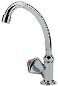 Μπαταρία Νιπτήρος Glo-Ηε 13-3351 Μονό Πόμολο Chrome Gloria Metal
