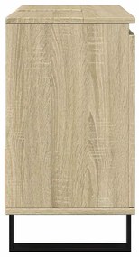 vidaXL Ντουλάπι Μπάνιου Sonoma Δρυς 65x33x60 εκ. Επεξεργασμένο Ξύλο
