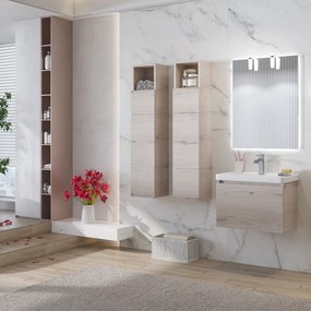 Karag Space 60x38,5 Elvezia Gray  MDF - Σετ Επίπλου Μπάνιου