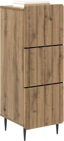 vidaXL Ντουλάπι με Συρτάρια 33 x 34,5 x 92 εκ. Επεξεργασμένο Ξύλο