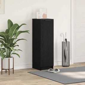 vidaXL Ντουλάπι Παπουτσιών Μαύρο Δρυς 29,5x35x100,5 εκ Επεξεργασμένο Ξύλο