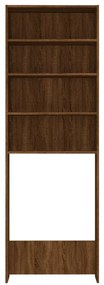 vidaXL Ντουλάπι Πλυντηρίου Καφέ Δρυς 64 x 24 x 190 εκ.