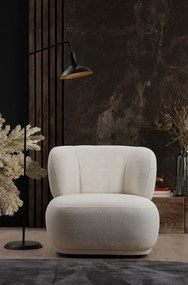 Πολυθρόνα Λευκό LIVORNO 80x75x78