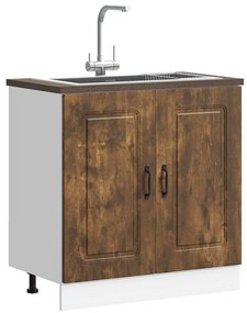 Ντουλάπι βάσης νεροχύτη Kalmar Καπνιστή δρυς 80x46x81,5 εκ.