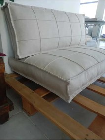 Stewehome μαξιλάρι πατώματος παλέτας από λινό ύφασμα με ειδική ραφή και φερμουάρ 100x70 cm