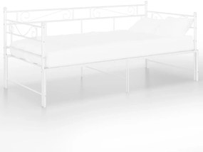 Πλαίσιο για Καναπέ - Κρεβάτι Λευκό 90 x 200 εκ. Μεταλλικό - Λευκό