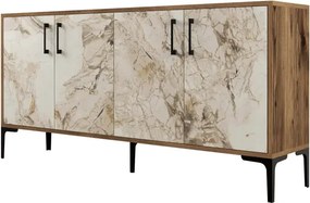 Stewehome Ξύλινος Μπουφές Μοντέρνος 160x35x78 cm