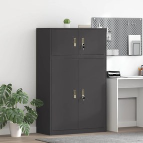 vidaXL Ντουλάπι αποθήκευσης 2 τμχ. Μαύρο 90 x 40 x 145 cm Ατσάλι