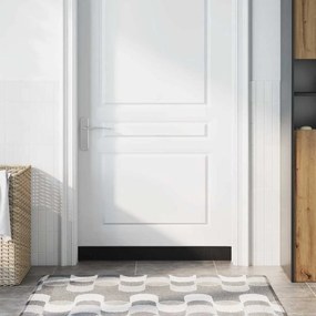 vidaXL Σφραγίδες πόρτας με βούρτσες που προσαρτώνται 2 pcs Ασημί