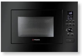 Pyramis 30 Εντοιχιζόμενος Φούρνος Μικροκυμάτων 23lt Μαύρος (034011401)