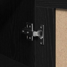 vidaXL Ντουλάπα Τοίχου από Μαύρη Οξιά 69,5x34x90 εκ. Επεξεργασμένο Ξύλο