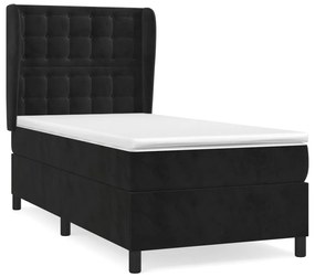 ΚΡΕΒΑΤΙ BOXSPRING ΜΕ ΣΤΡΩΜΑ ΜΑΥΡΟ 90X200 ΕΚ. ΒΕΛΟΥΔΙΝΟ 3129431