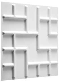 WallArt Πάνελ Τοίχου Τρισδιάστατα Tetris 12 τεμ. GA-WA16 - Λευκό