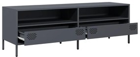vidaXL Έπιπλο Τηλεόρασης Ανθρακί 135x39x43,5 εκ. Ατσάλι Ψυχρής Έλασης